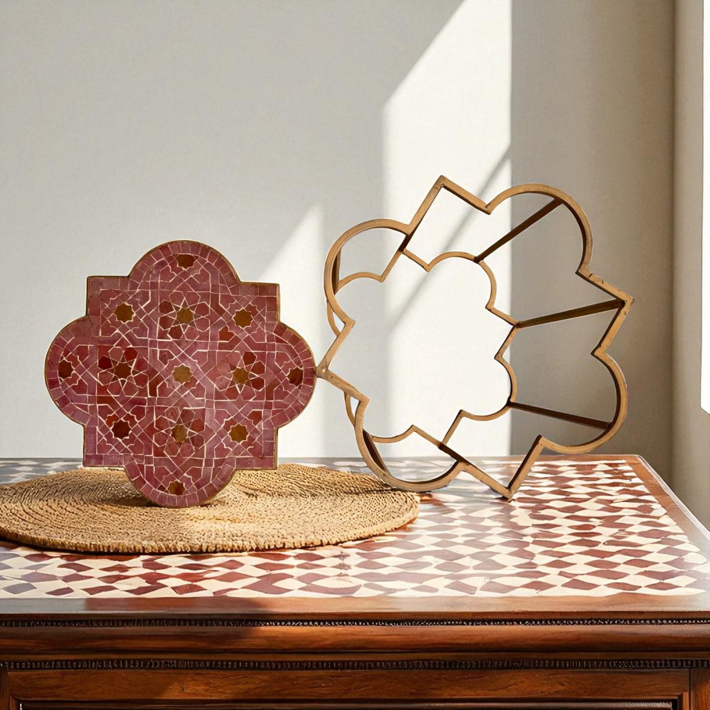 Moroccan Zellij Mosaic Table