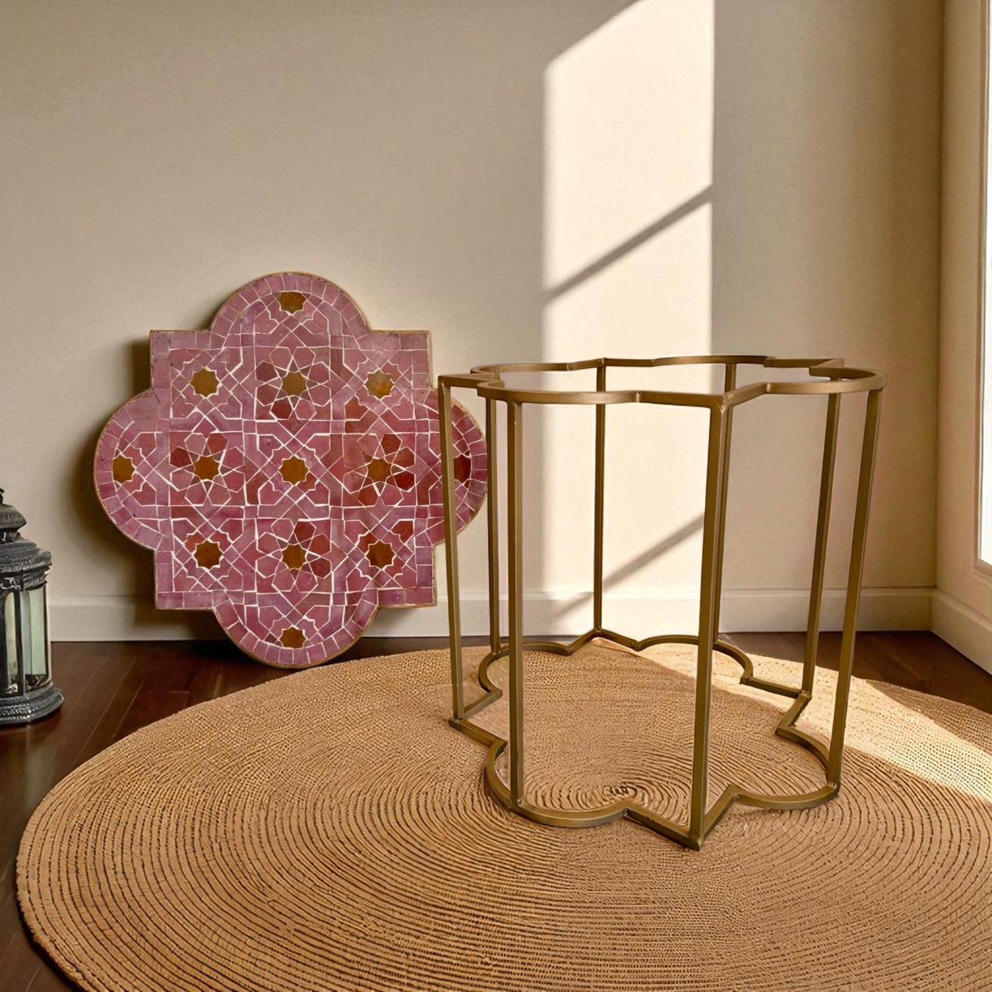 Moroccan Zellij Mosaic Table