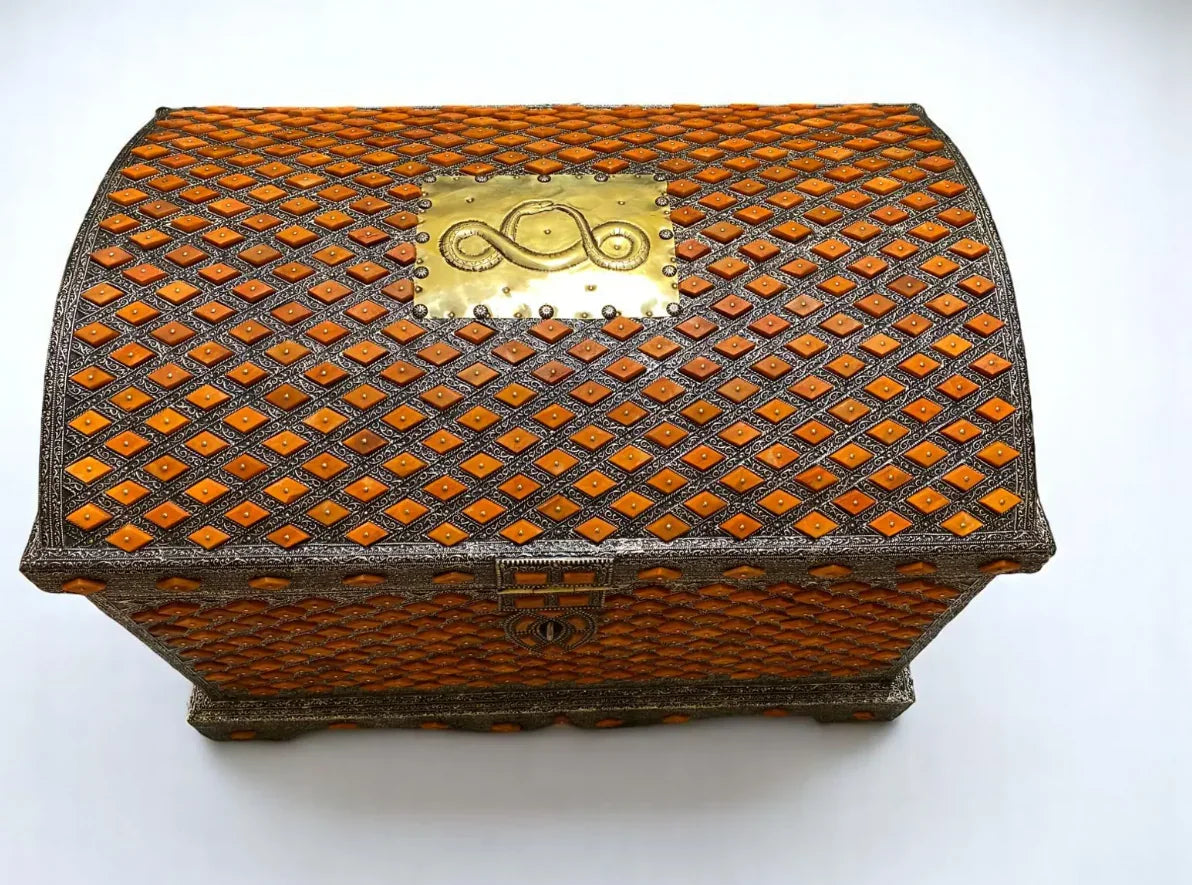 Custom Bone Inlay Jewelry Box β Moroccan Handmade Gift - AtlasMuseCrafts