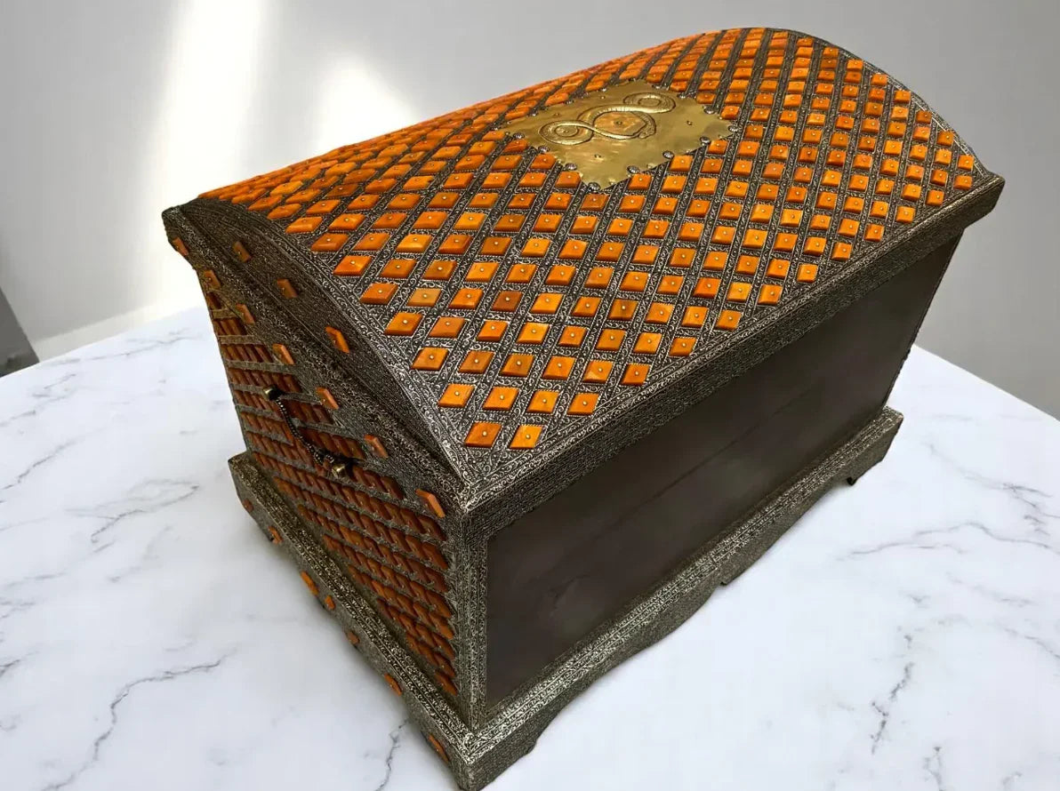 Custom Bone Inlay Jewelry Box β Moroccan Handmade Gift - AtlasMuseCrafts