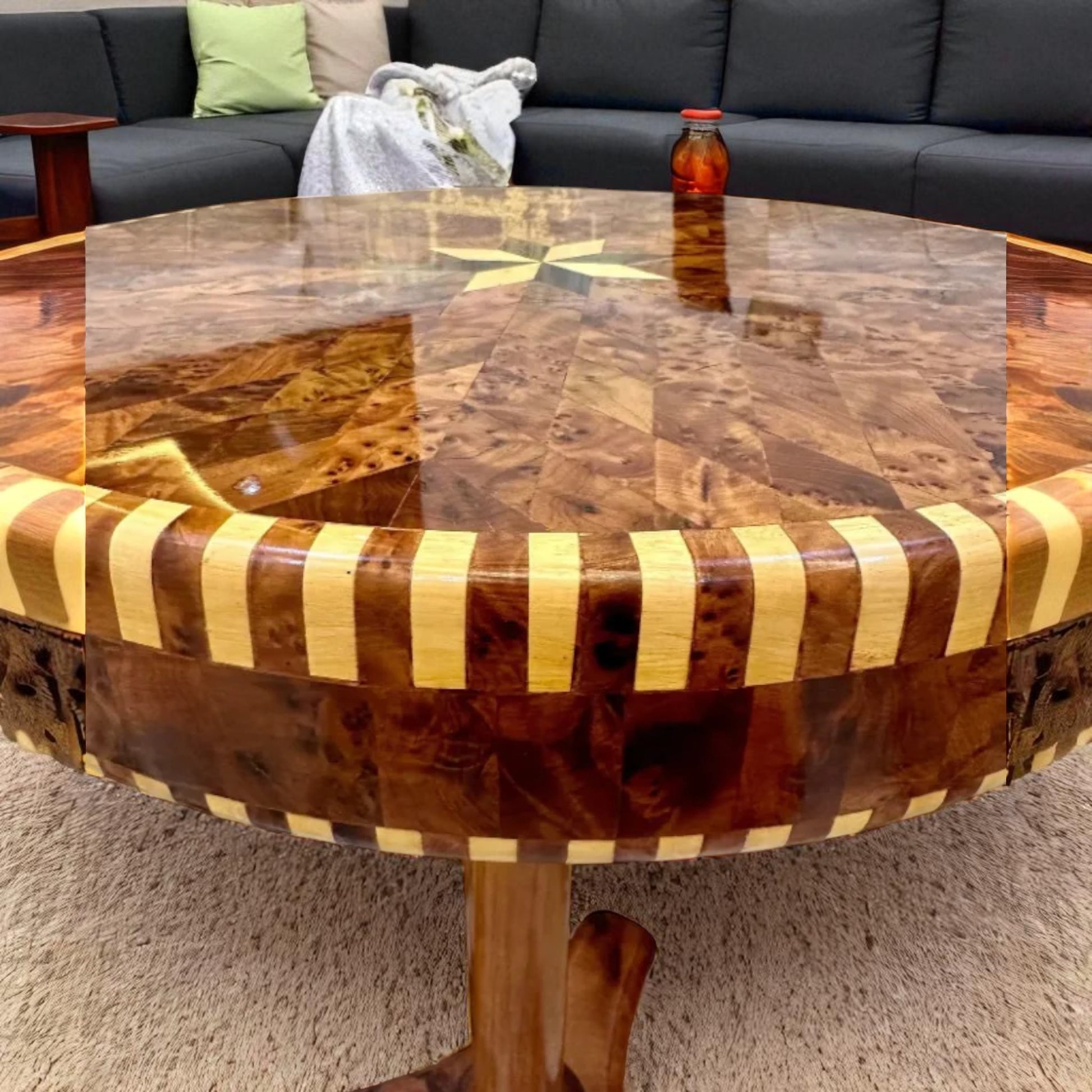 Round Coffee Table made from