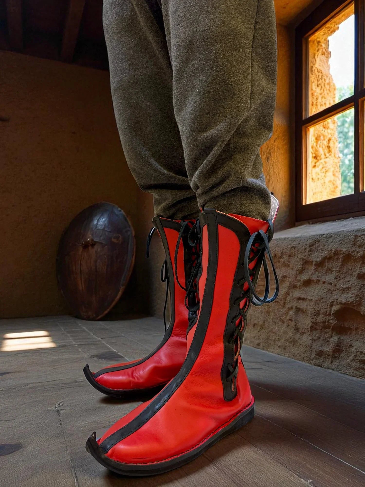 Viking Boots Medieval – Handmade Moroccan by AtlasMuseCrafts