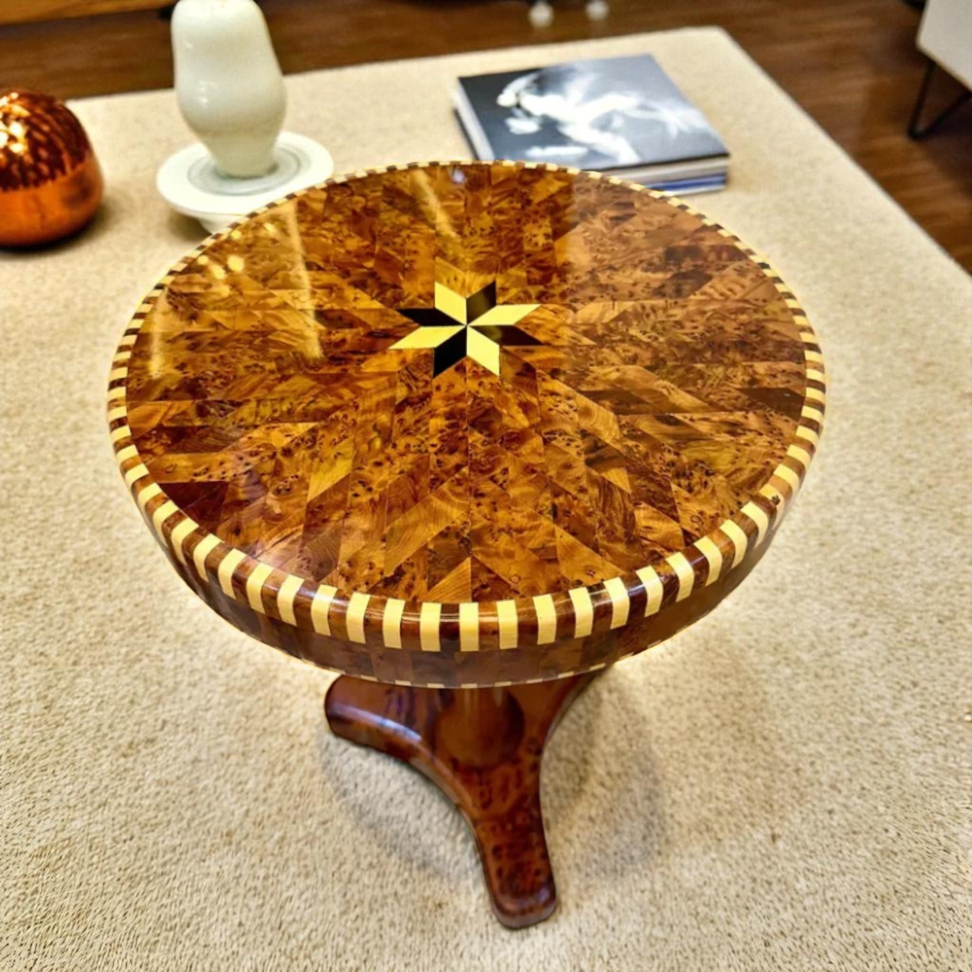 Round Coffee Table made from