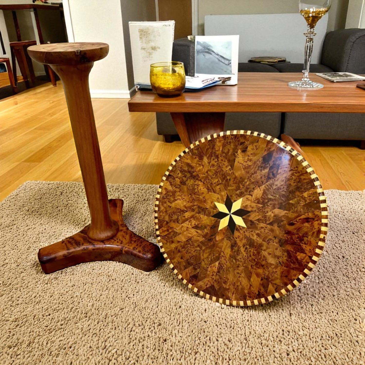 Round Coffee Table made from