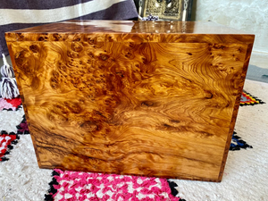Big jewellery Box burl thuya Box organizer With Key - AtlasMuse