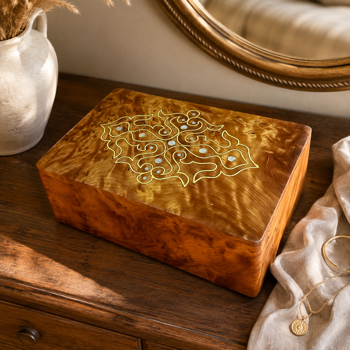 Small Thuya Wood Box – additional view 4