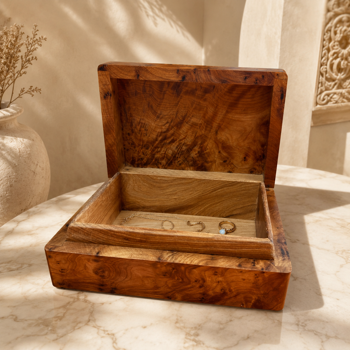 Small Thuya Wood Box – additional view 6