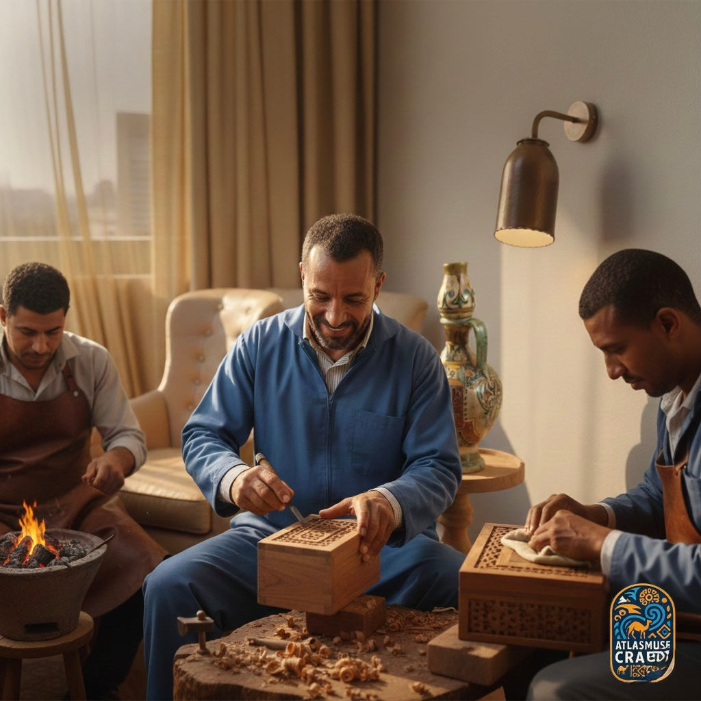 Crafted by Skilled Moroccan Artisans
