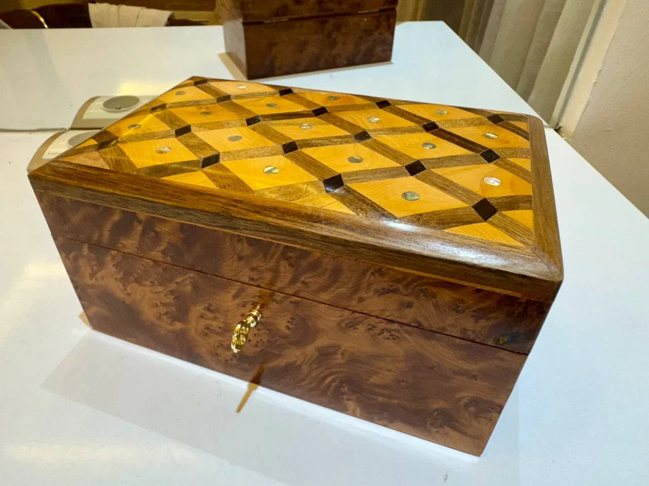 Gift Wooden Box Organizer - AtlasMuseCrafts