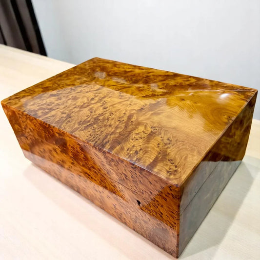 Handcrafted Wooden Jewelry Box Organizer With Key - AtlasMuseCrafts