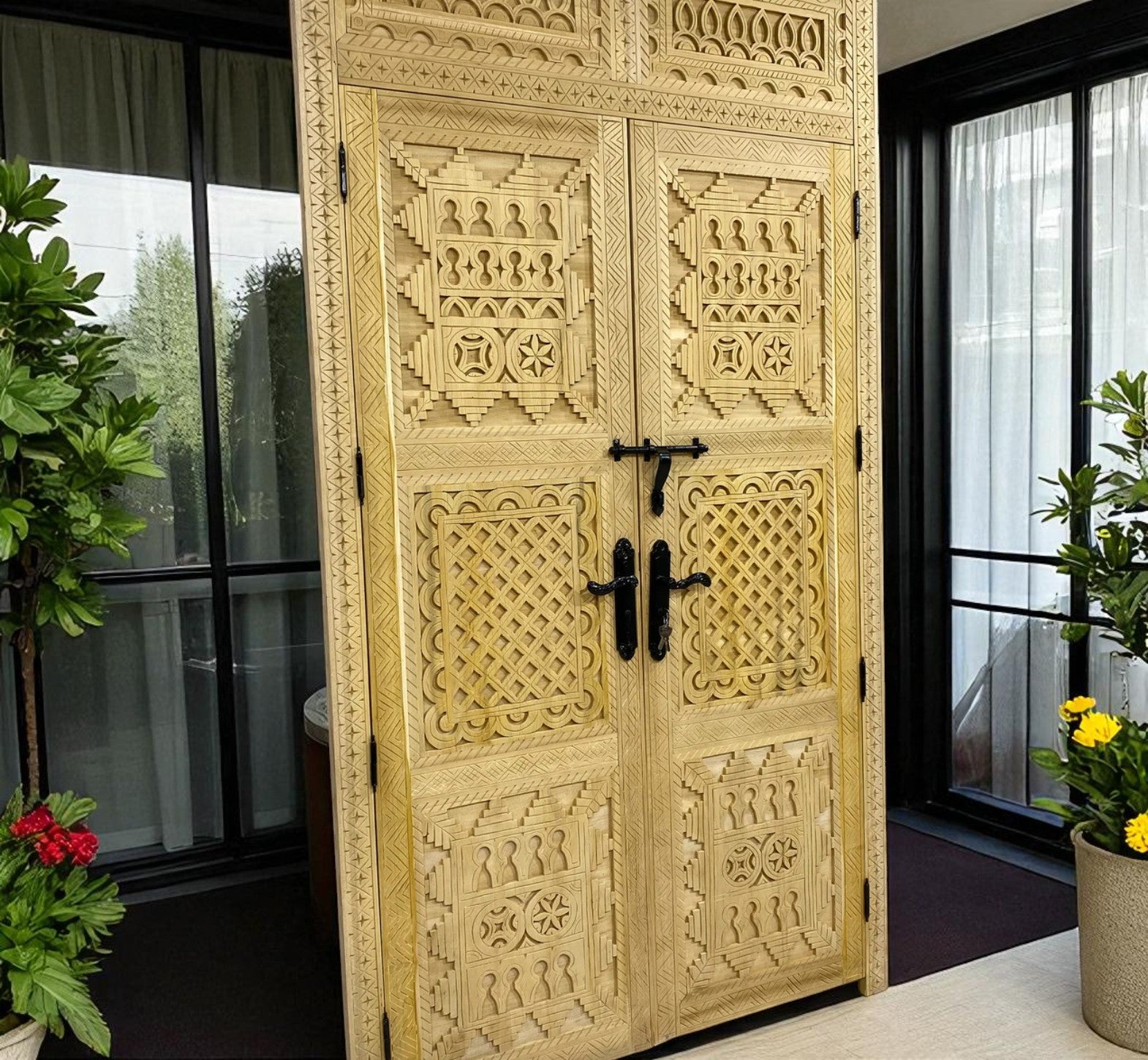 Handcrafted Moroccan Carved Doors