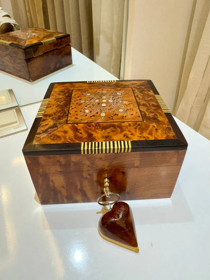 Handcrafted Moroccan Thuya Wood Box - AtlasMuseCrafts