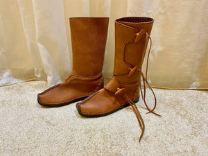Handmade Leather Boots – Authentic Medieval Viking Boots - AtlasMuse