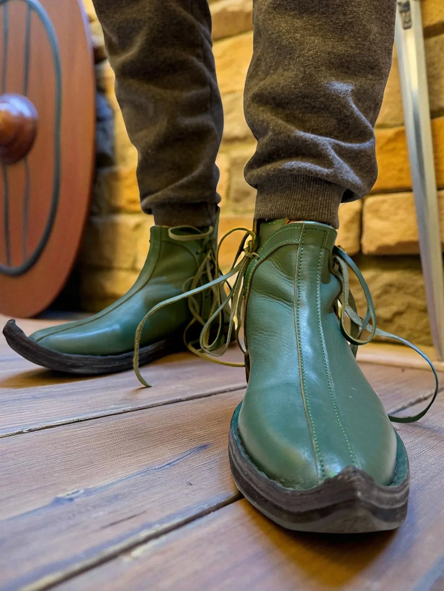 Medieval Leather Shoes – Handmade Moroccan by AtlasMuseCrafts