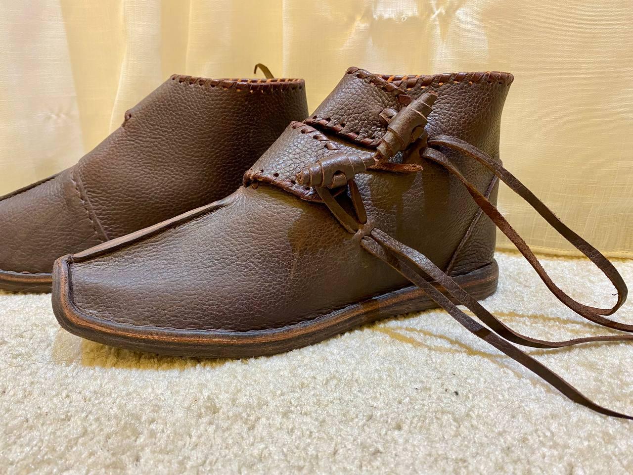 Medieval Viking Shoes Historical Reenactment Footwear - AtlasMuseCrafts