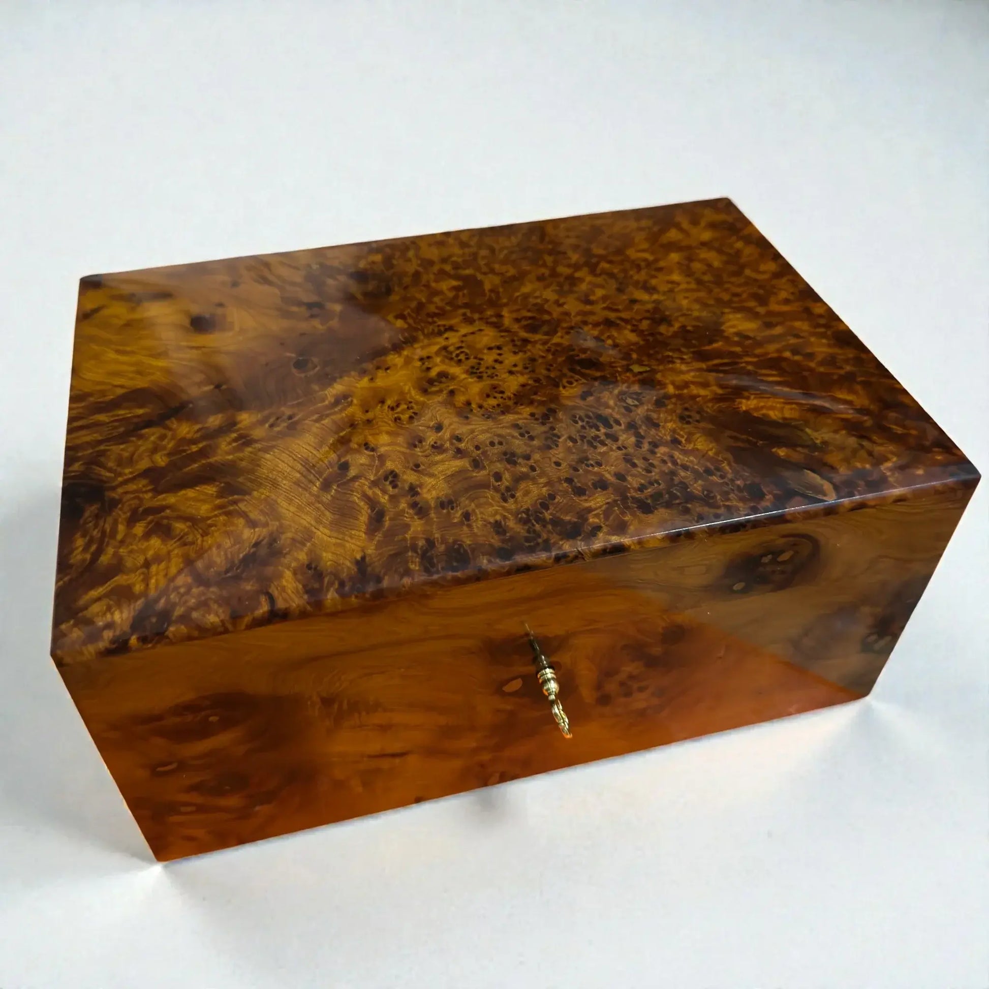 Wooden Box Holder With Key