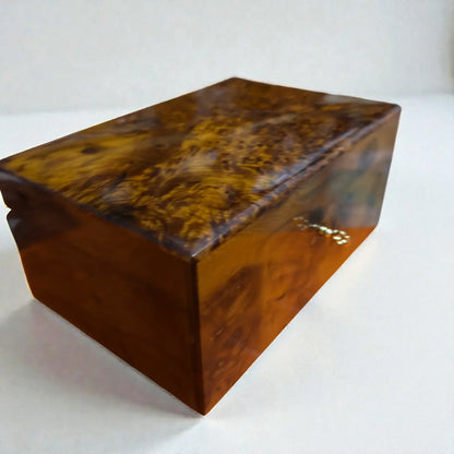 Wooden Box Holder With Key – Handmade Moroccan by AtlasMuseCrafts