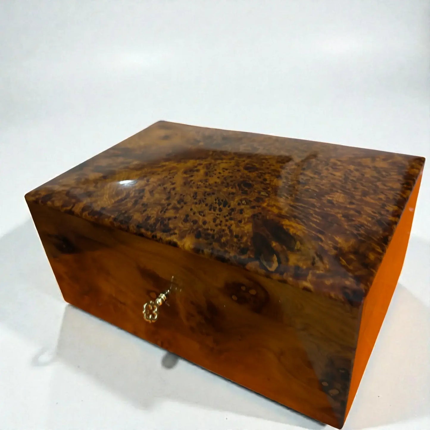 Wooden Box Holder With Key – Handmade Moroccan by AtlasMuseCrafts