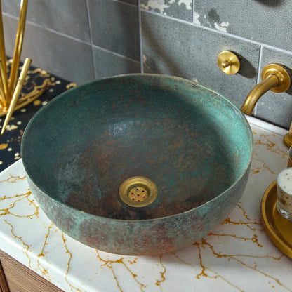 Green Patina Copper Sink