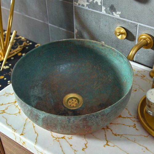 Green Patina Copper Sink
