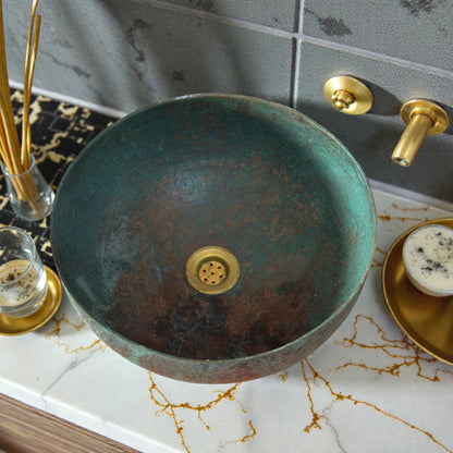 Green Patina Copper Sink