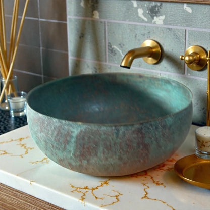 Green Patina Copper Sink