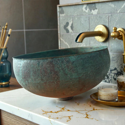 Green Patina Copper Sink