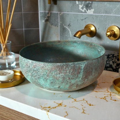 Green Patina Copper Sink