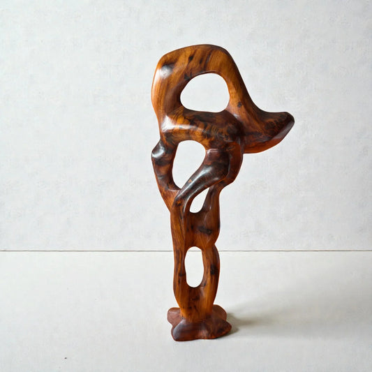 Abstract Wooden Sculpture made from