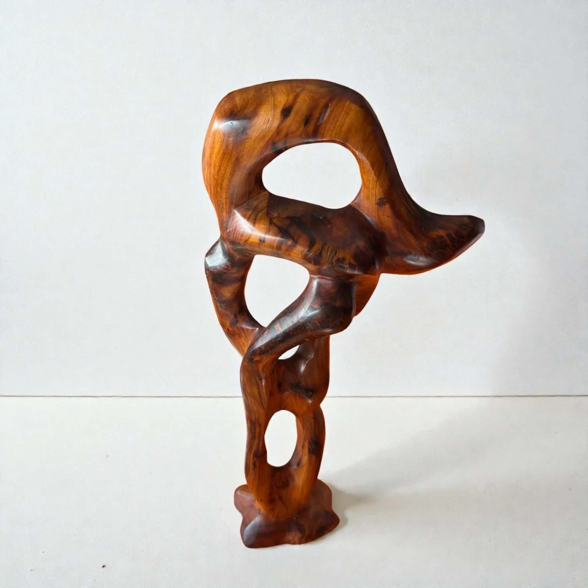Abstract Wooden Sculpture made from