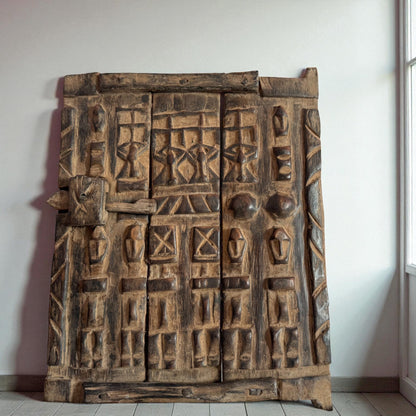 Carved Wood Door wall