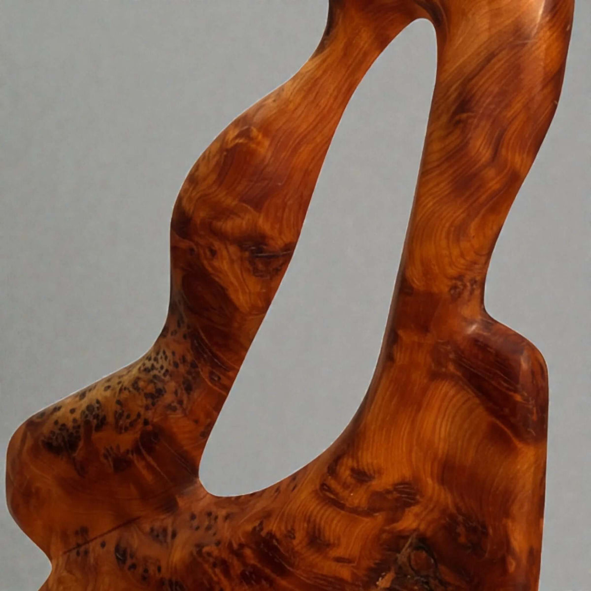 Abstract wood sculpture decor for shelf and entry table display