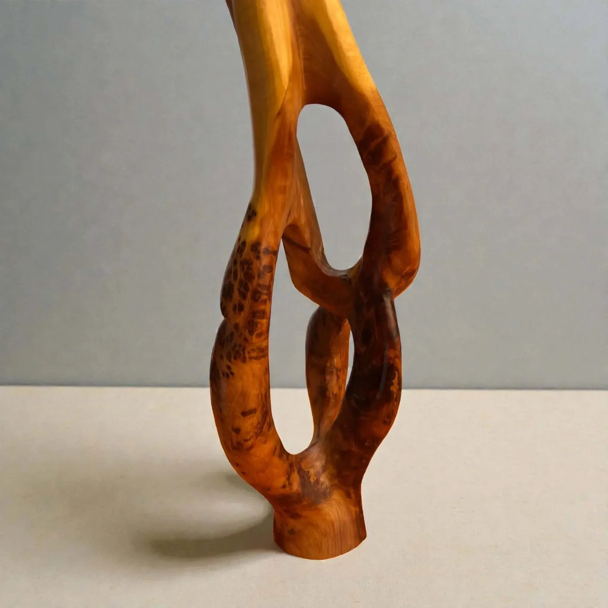 Handmade Moroccan wooden shelf sculpture detail