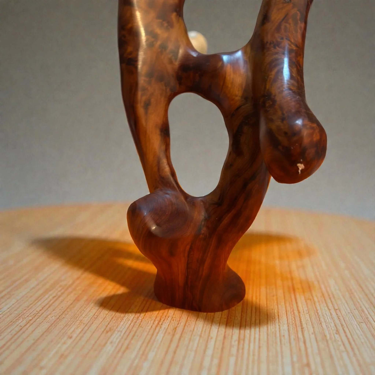 Moroccan hand-carved wooden sculpture for office and living room