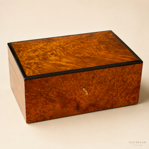 Burl Wood Jewelry Box