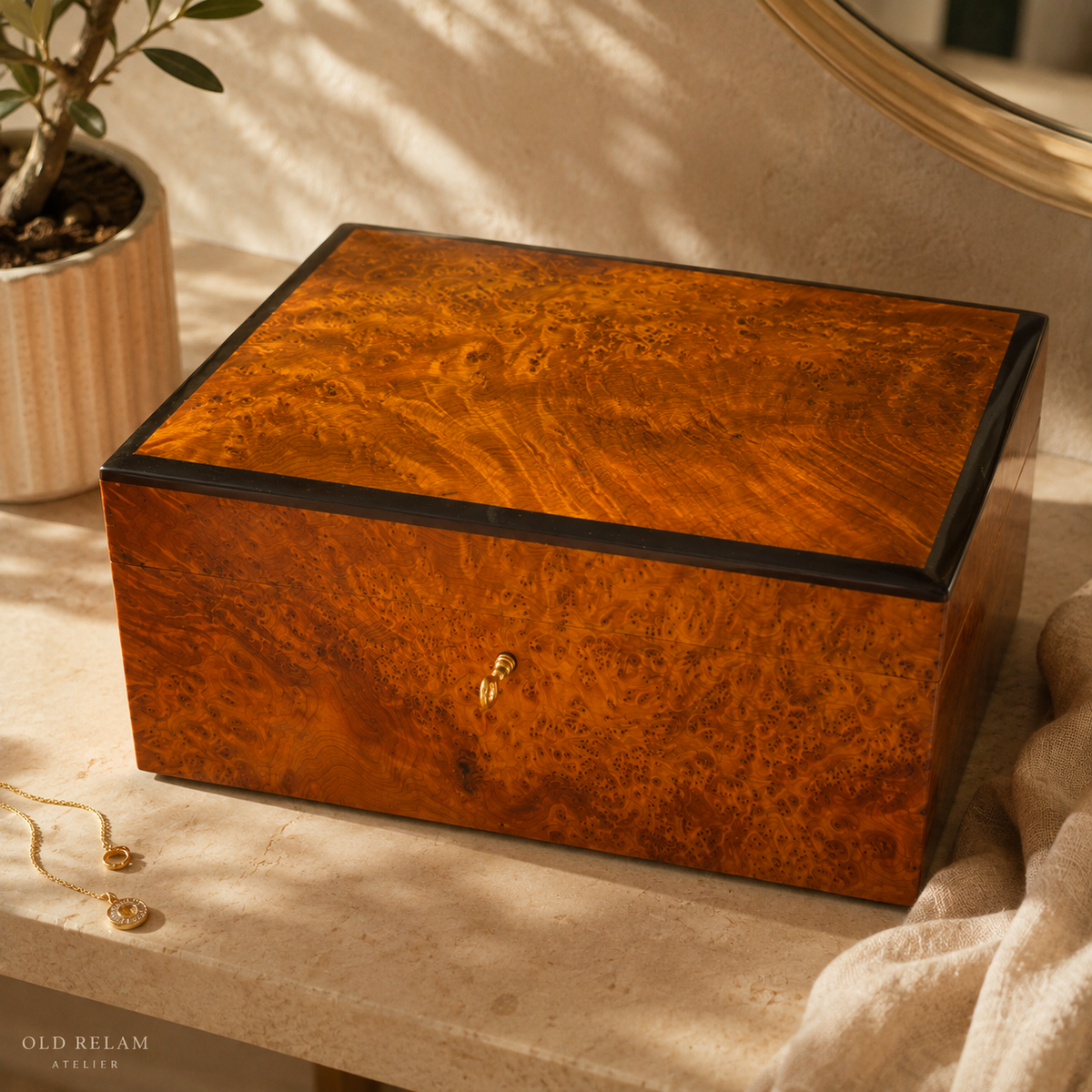 Burl Wood Jewelry Box – additional view 4