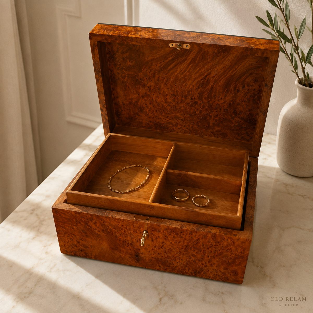 Burl Wood Jewelry Box – additional view 6