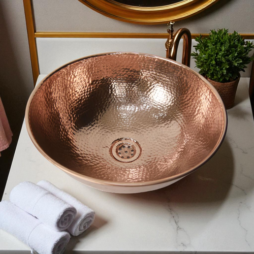 Luxury Oxidized Copper Vessel Sink