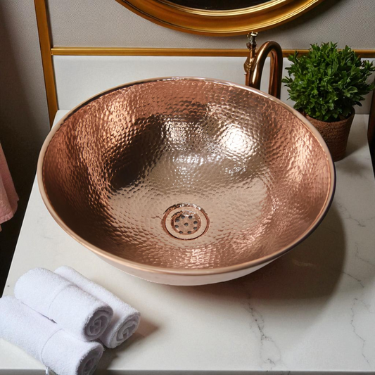 Luxury Oxidized Copper Vessel Sink