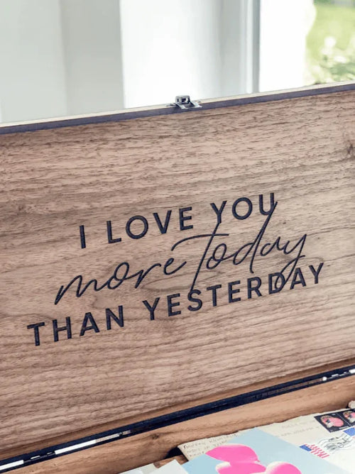 Personalized Engraving Wooden Box, Custom Logo, Text & Image - AtlasMuseCrafts