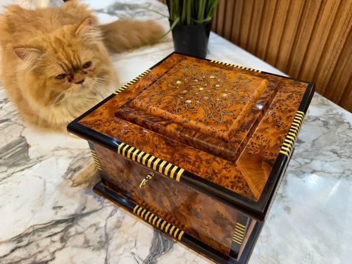 Royal Jewellery Wooden Box - AtlasMuseCrafts