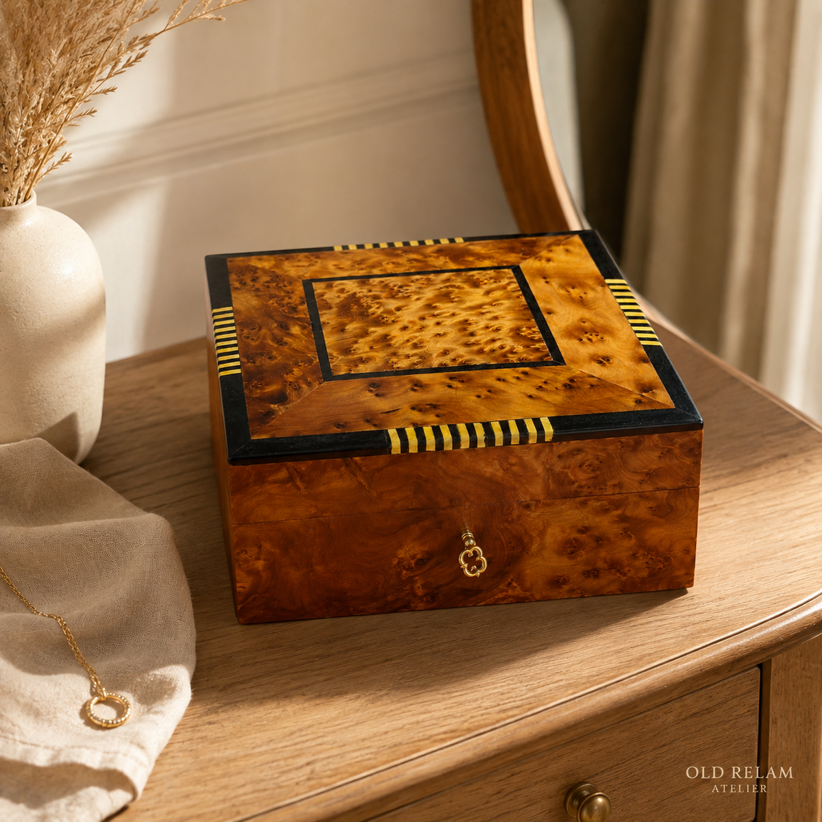 Royal Wooden Jewelry Box – additional view 4