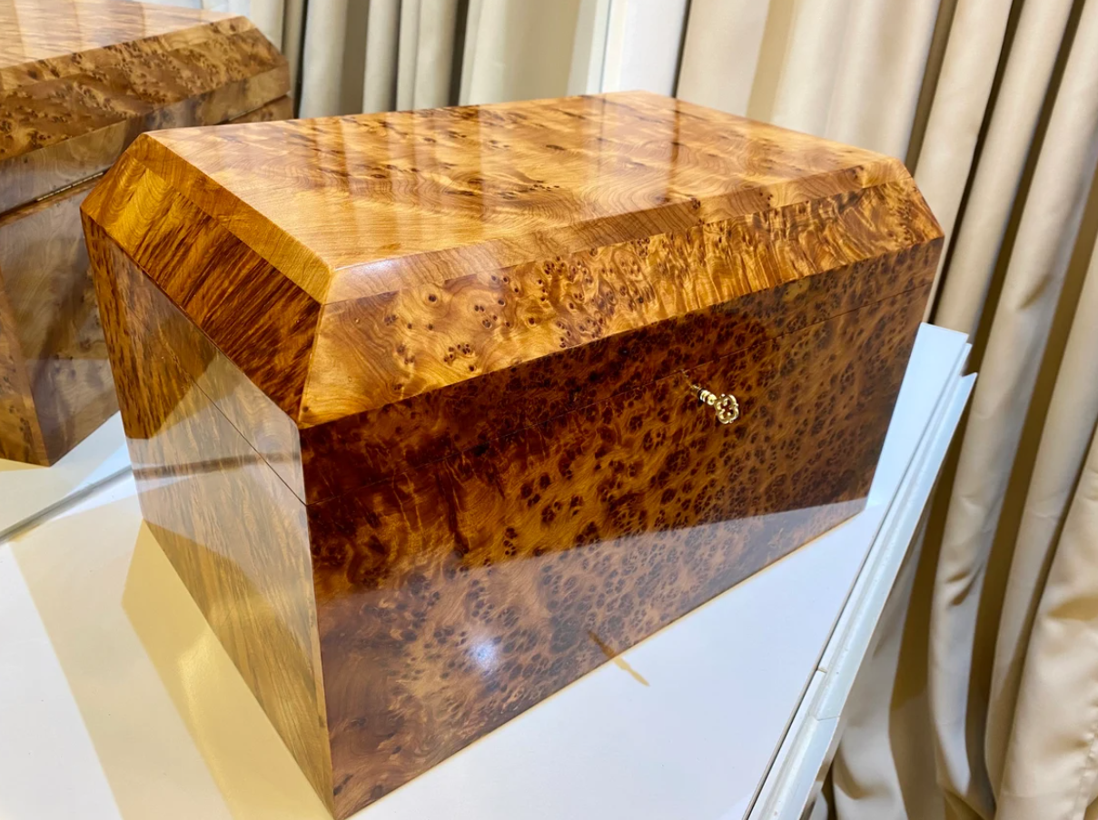 Big Moroccan jewellery Box burl thuya Box - AtlasMuse