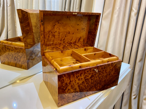 Big Moroccan jewellery Box burl thuya Box - AtlasMuse