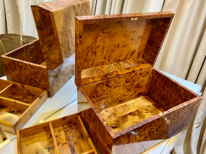 Big Moroccan jewellery Box burl thuya Box - AtlasMuse