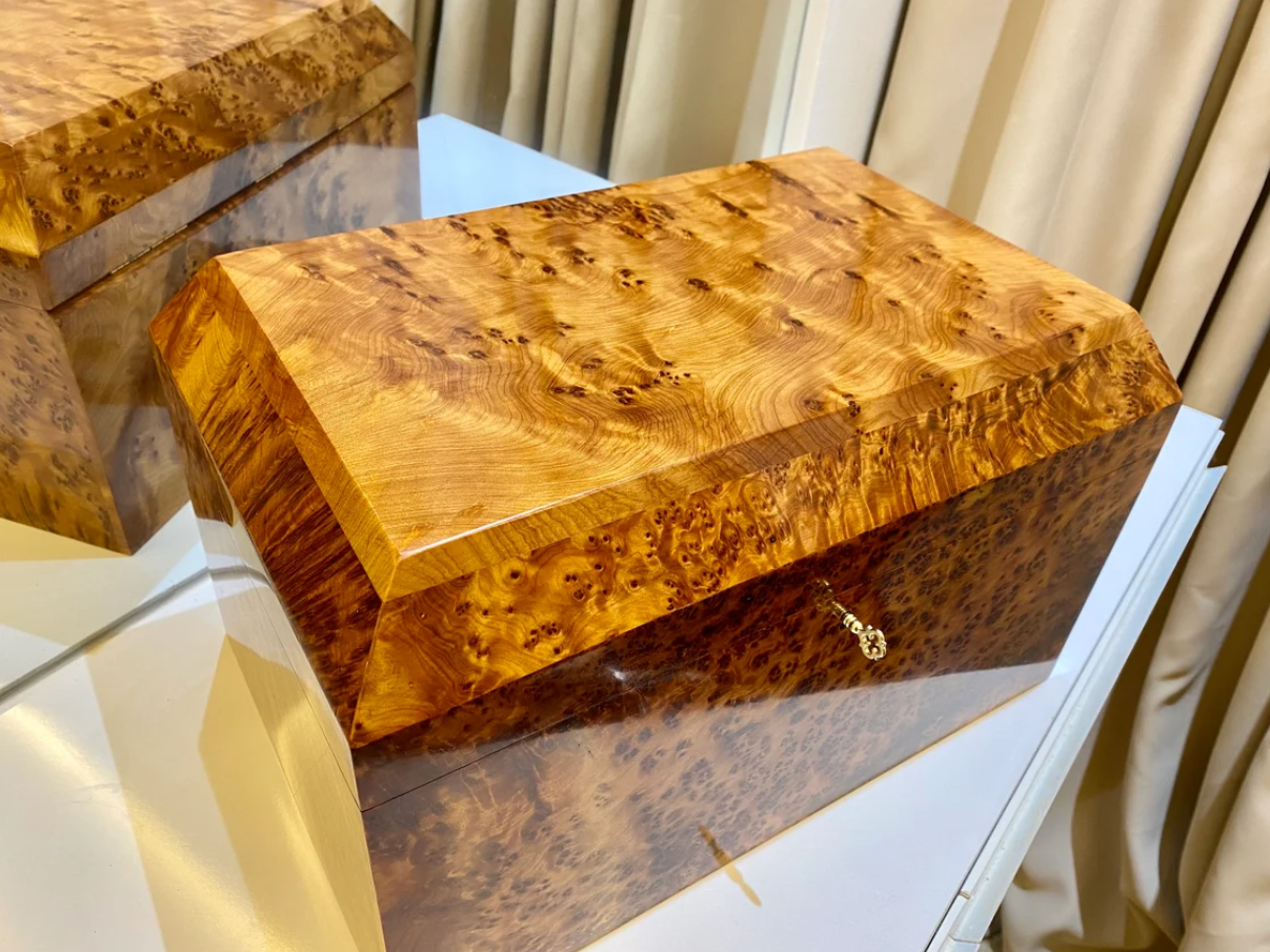 Big Moroccan jewellery Box burl thuya Box - AtlasMuse