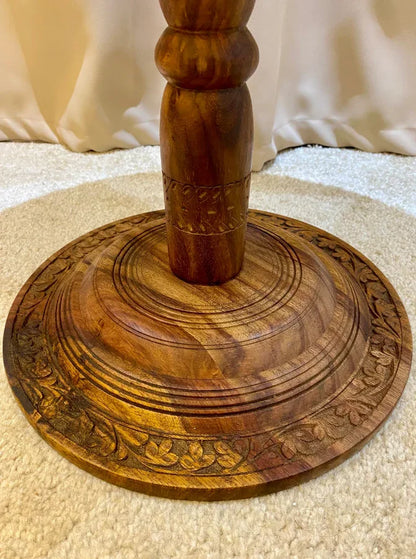 Foldable Walnut Table with Storage