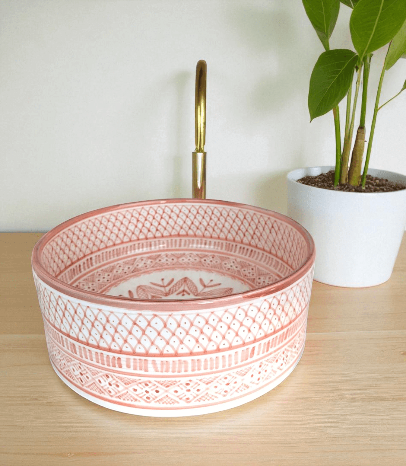 Designer Glazed Vessel Sink made from 12″ × 9″ × 6″