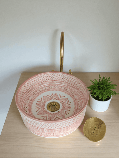 Designer Glazed Vessel Sink made from 12″ × 9″ × 6″