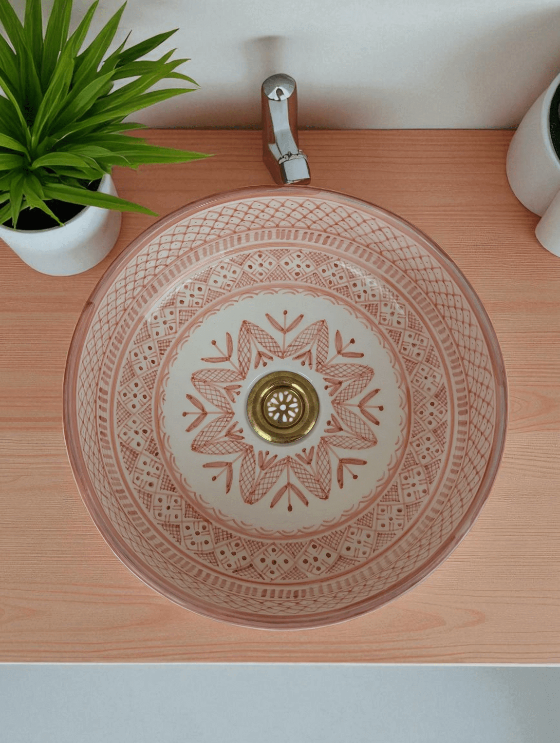 Designer Glazed Vessel Sink made from 12″ × 9″ × 6″